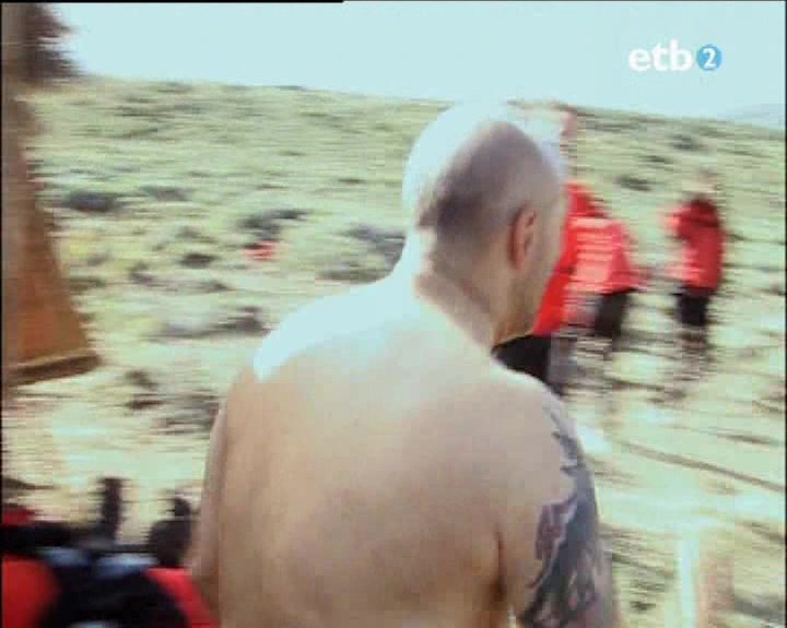 Spanish naked on TV show COnquistador del fin del mundo