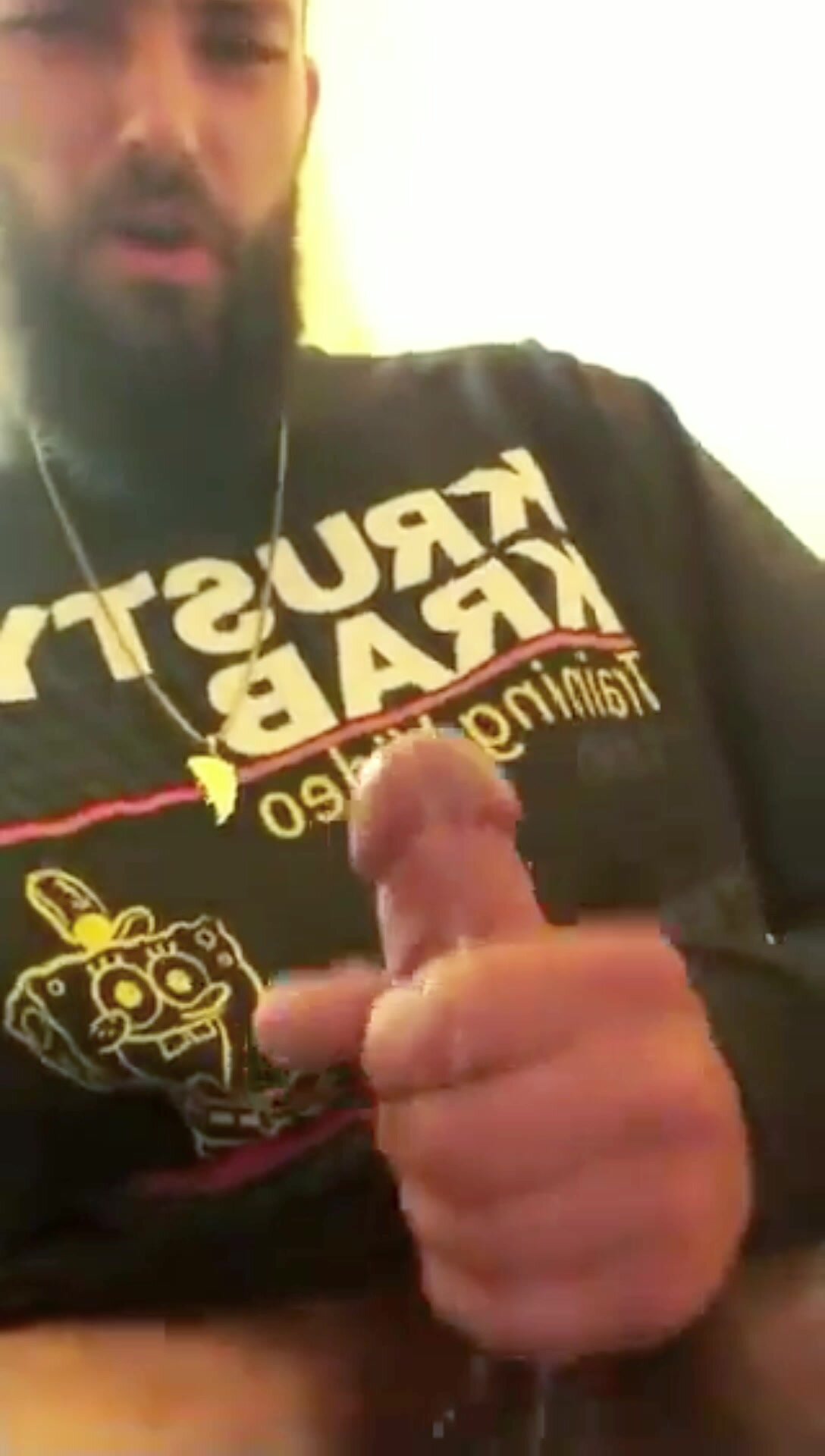 Bearded man cumming - video 2