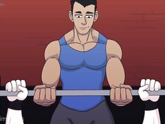 Muscle growth at gym