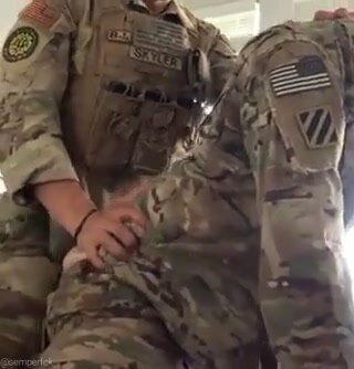 Real Army guys fucking in uniforms
