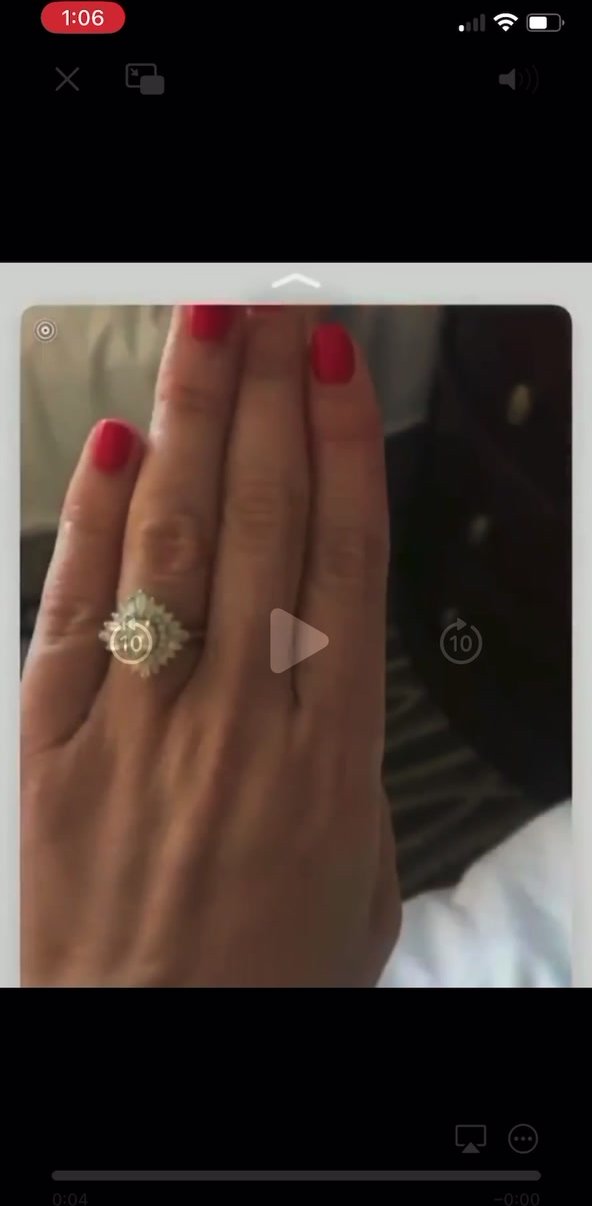 Woman forgets love and accidentally shows fiancé cock