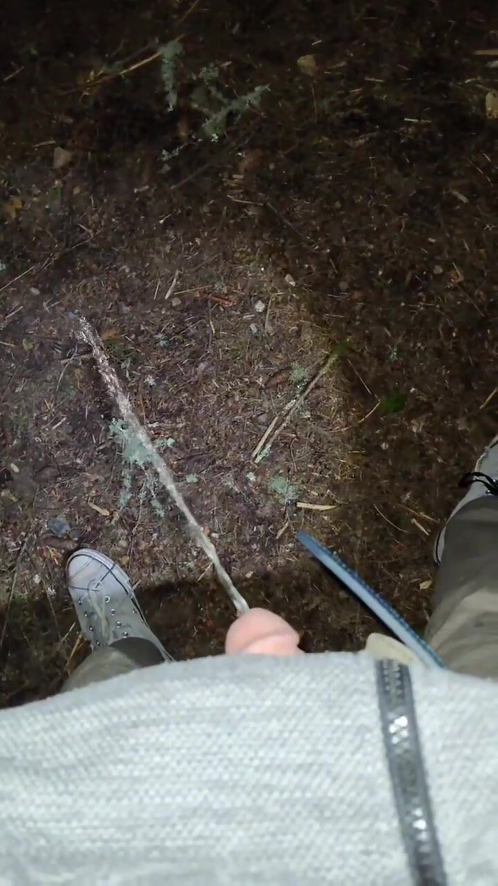 Pissing in the woods - video 2