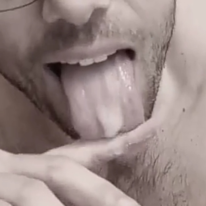 he loves the taste of his cum