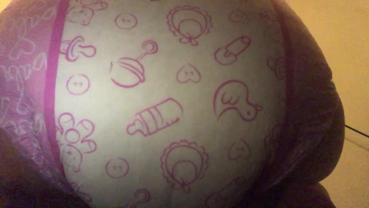 My first enema in a wet diaper