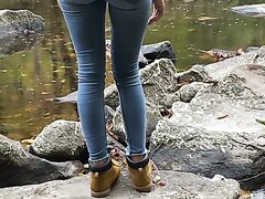 Brianna rewets jeans - video 2