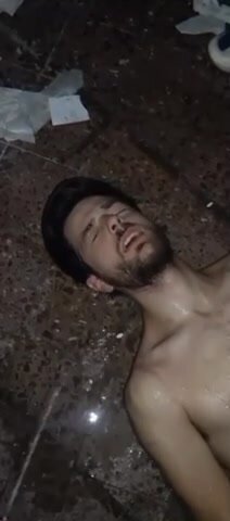 Pissing on my sub faggot