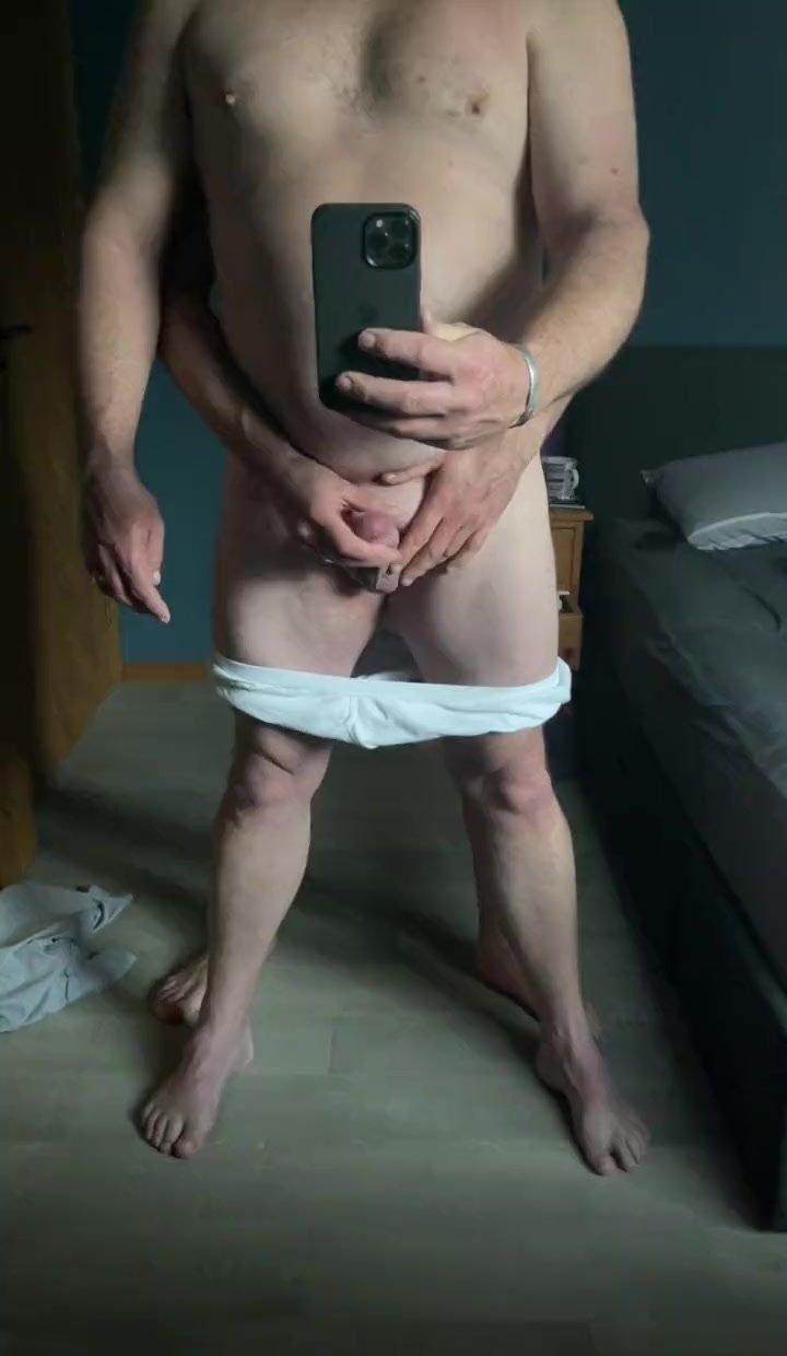 daddy hand job from behind