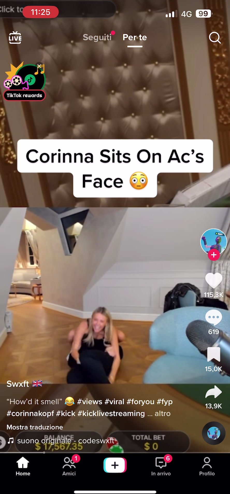 Corinna sit on Ac’s face