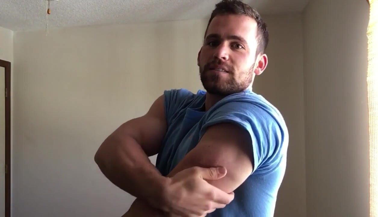 Arrogant muscle posing