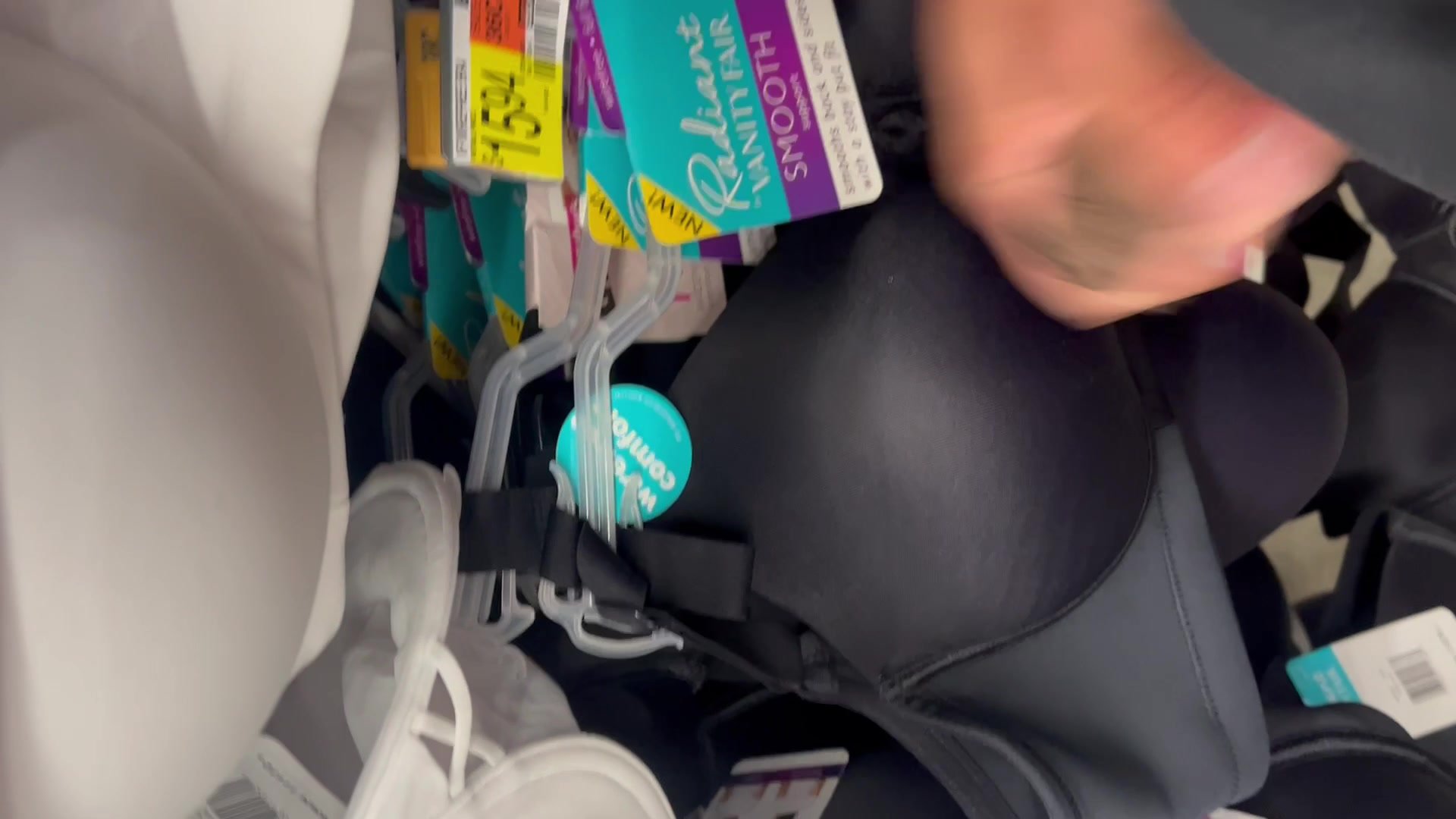 Cum on Walmart bra