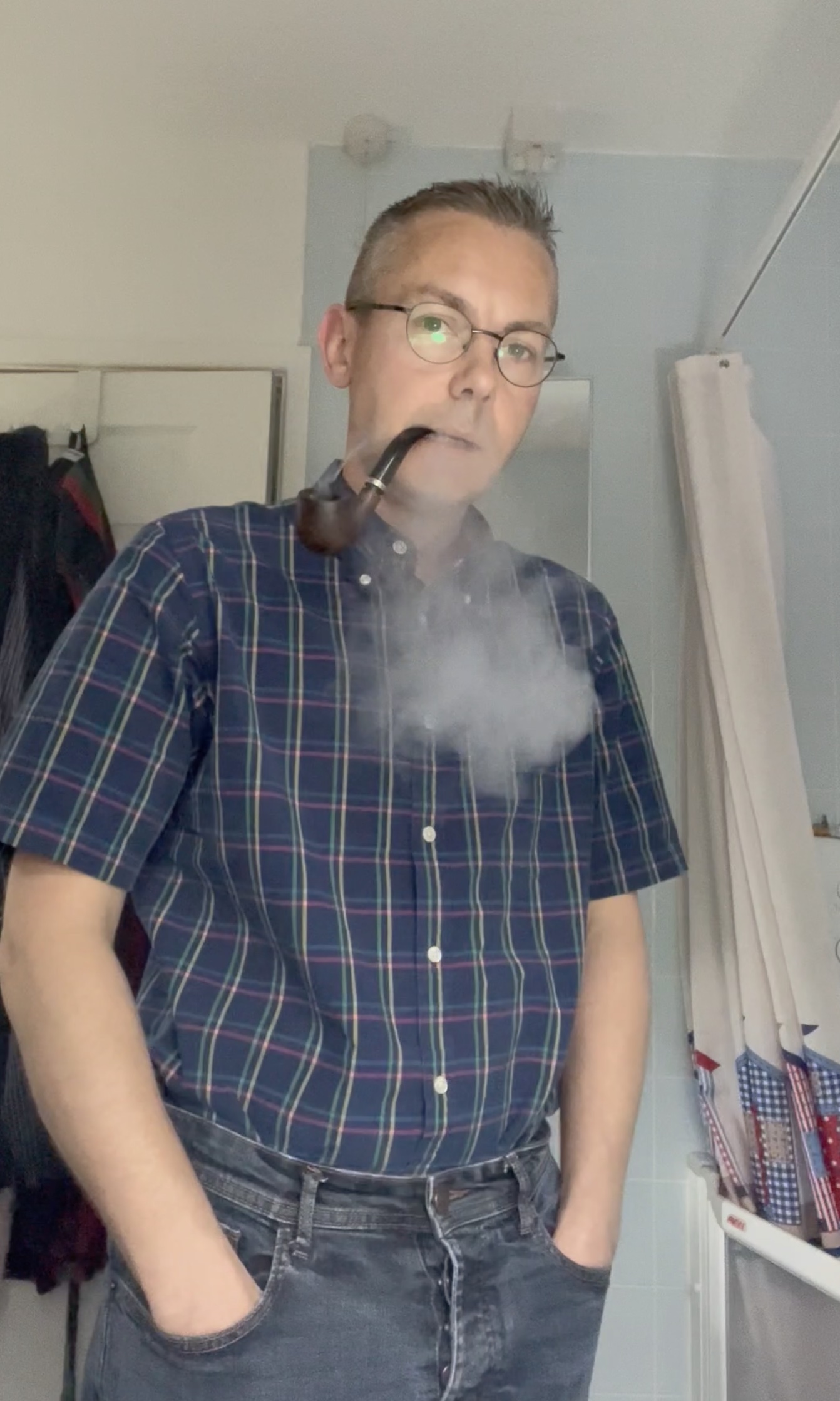 Me Smoking my pipe