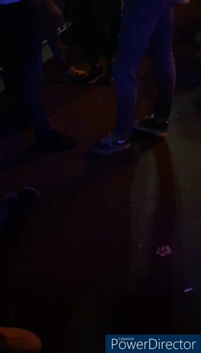 candid sneakers in a club 2