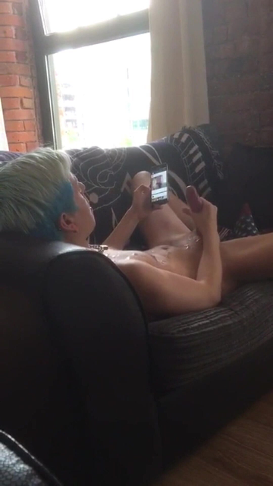 Guy Sprays Himself