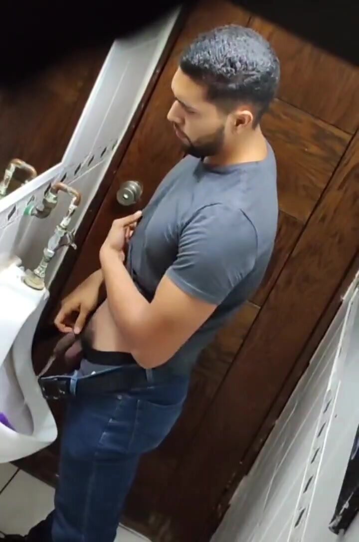 hot latino show off pissing