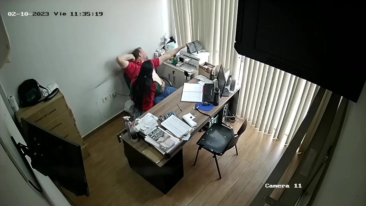 amateur work office webcam