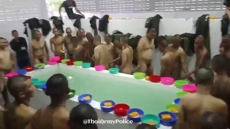 Thai army naked