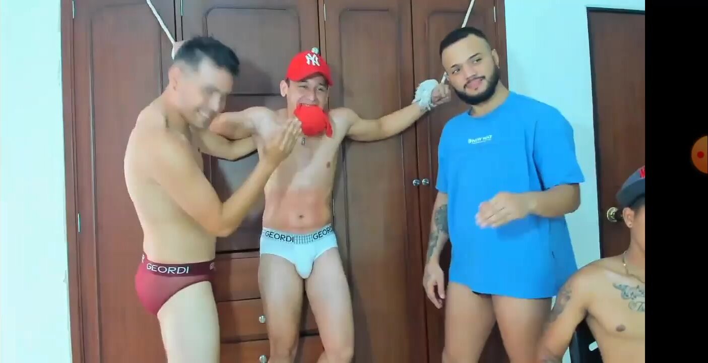 Cute Latino Slave Tortured by 2 Slaves