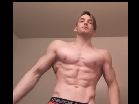 hot body flexing his muscles