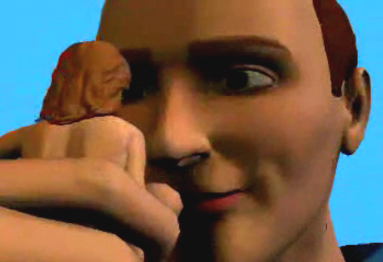 Giant man eats woman (M/f vore animation)