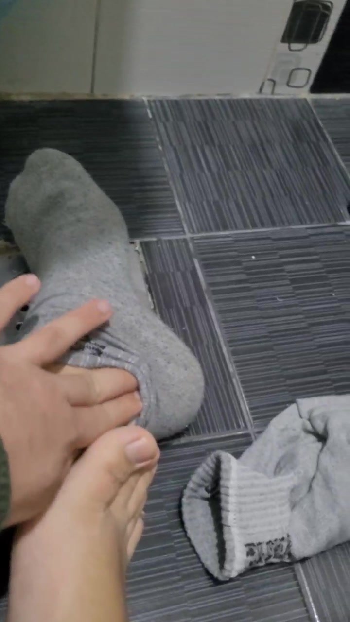 Grey sock strip