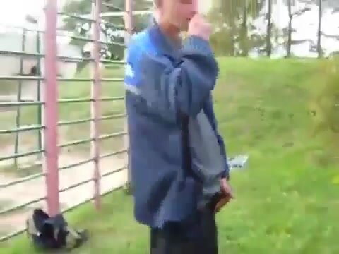 filming his friend while he pees