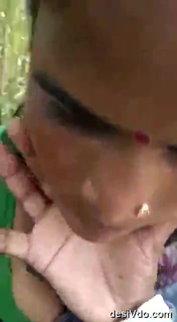 Village wife saree up showing