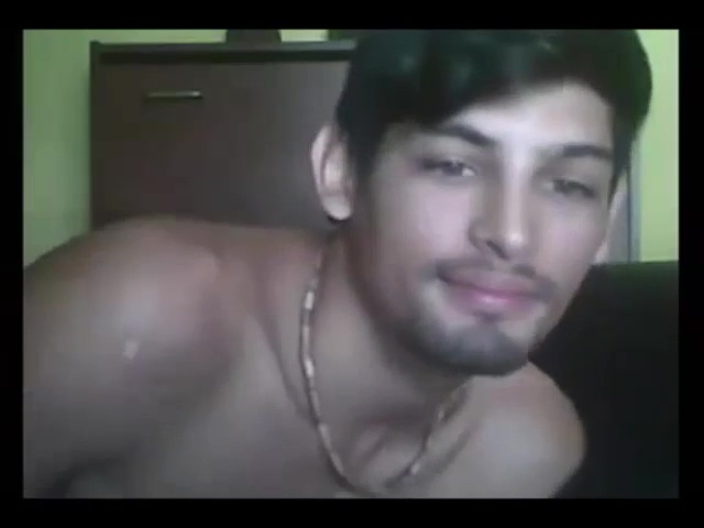 Hot Indian guy eating cum