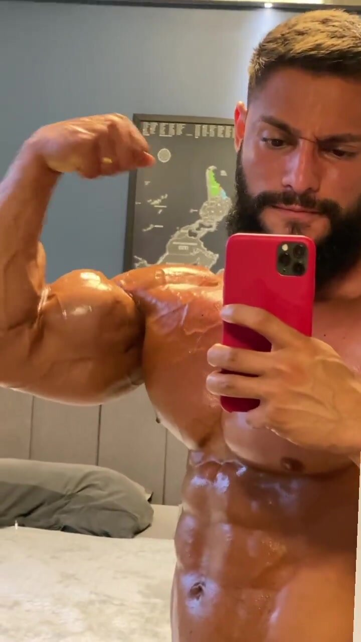 Oily biceps