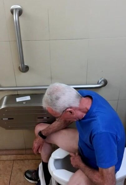 Old guy caught jerking and didn\
