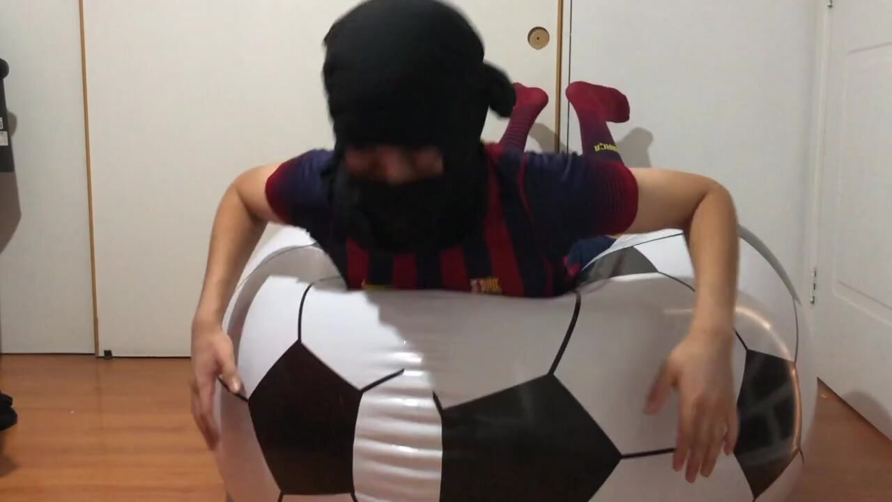 Twink rides soccer chair 2