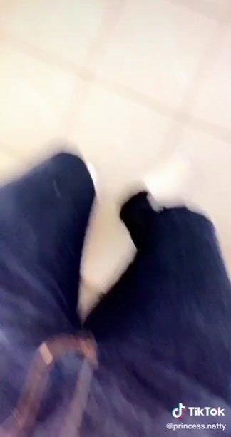 Drunk girl pissed her jeans