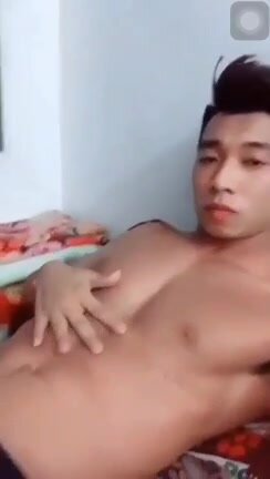 Asian guy jerking - video 11