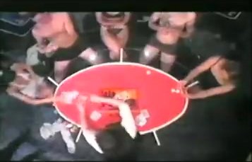 Men lose strip poker on live TV