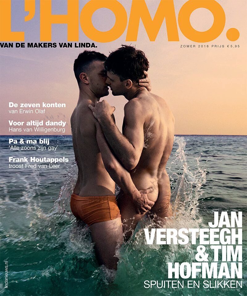 Straight guys kiss nude in anti-homophobia photoshoot