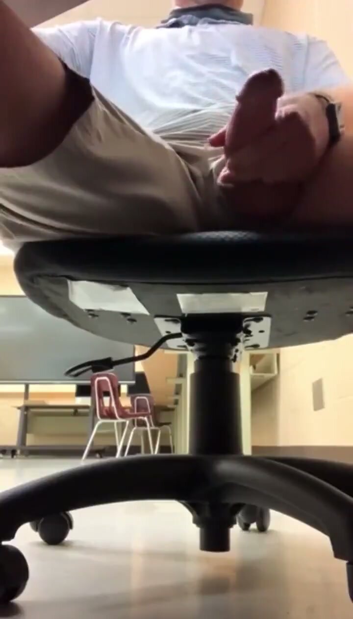 Cummin under the desk at work