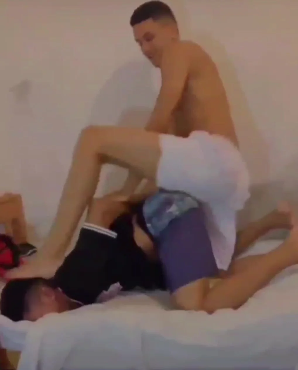 Straight friends humping