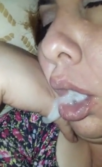 Sleep with a mouth full of cum