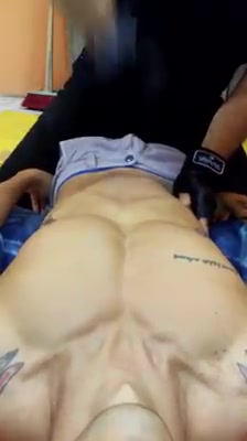 Gutpunching abs man