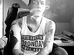 Hot Tattooed Smoker
