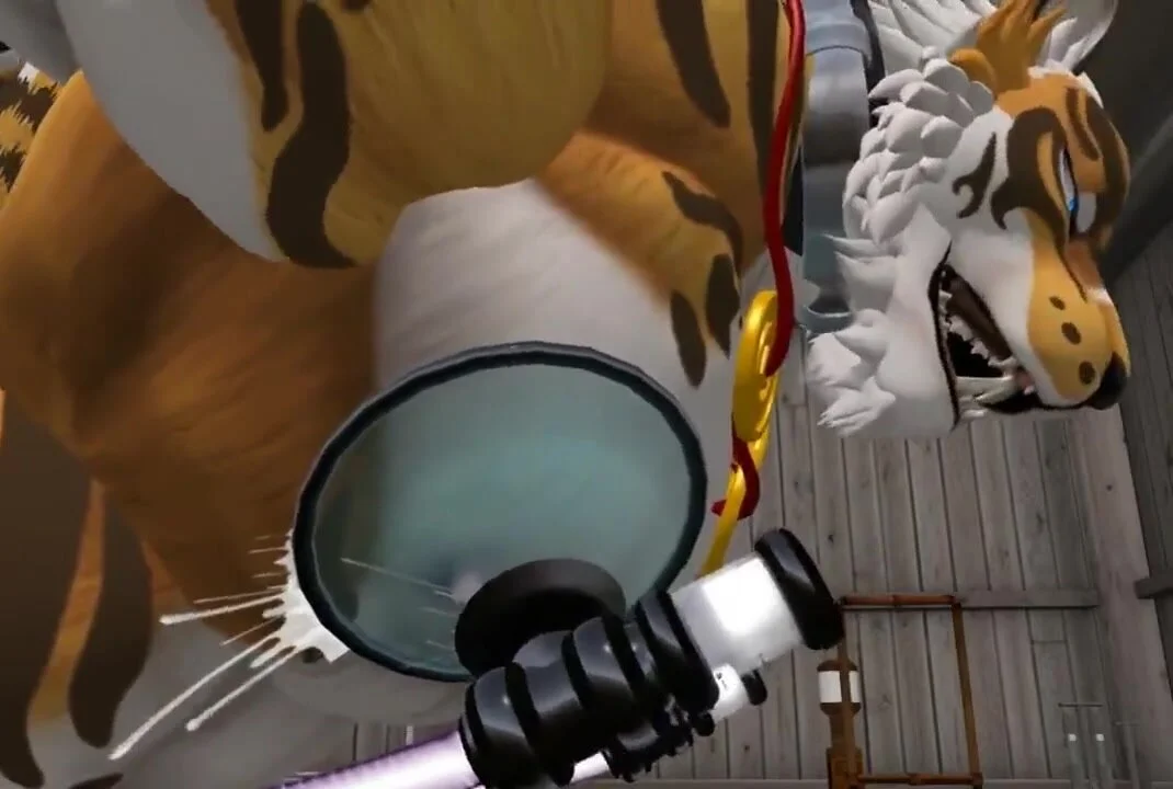Milking Horse Sex Video - Big buff tiger from nekojishi get brutal milking - ThisVid.com