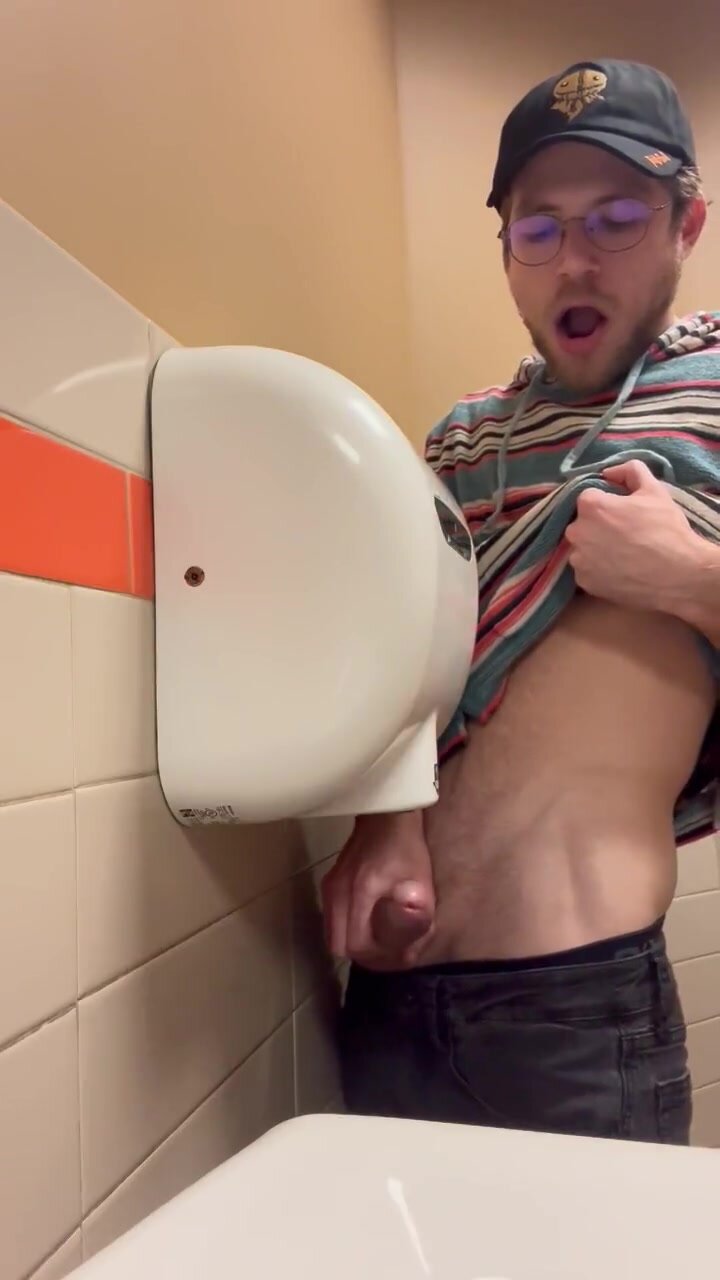 Public bathroom hand dryer cum