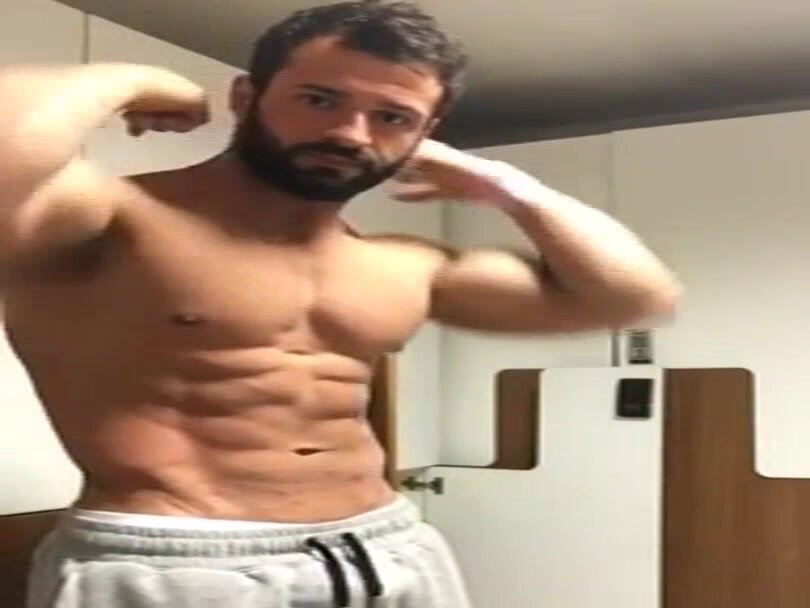 Ripped stud flexing - video 2