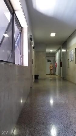 teacher naked walk down school corridor