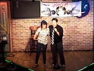 Woman shows her pussy at Comedy Show