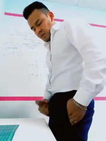 Horny teacher nuts in his classroom