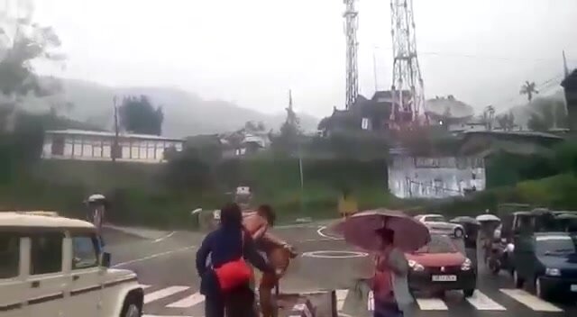 Thief / Thieves being paraded naked on mob Video 1/3