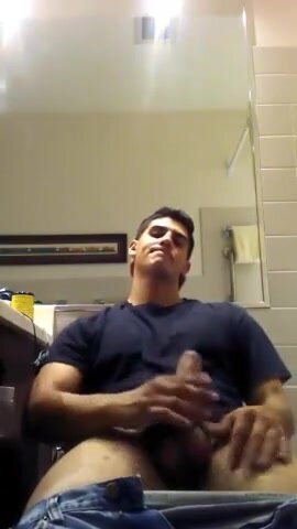 College Jock Home Cum on Toilet