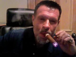 Hot cigar daddy James 13 - smoking muscle
