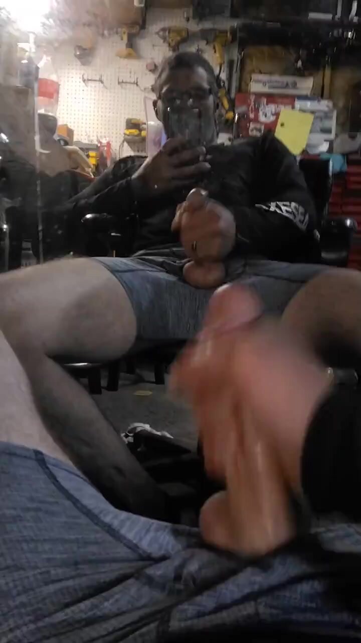 Dad, garage, and mirror is a good time