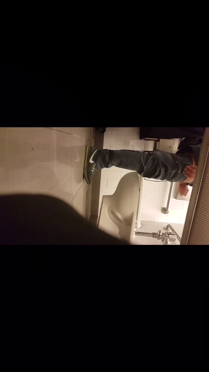 Caught jerking off in the stall - video 2